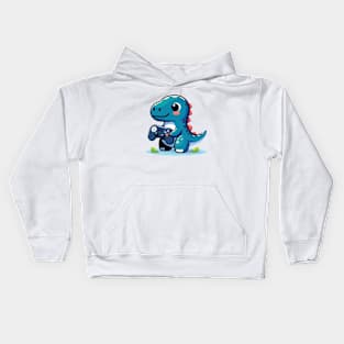 Cute Dinosaur Game Lover Kids Hoodie